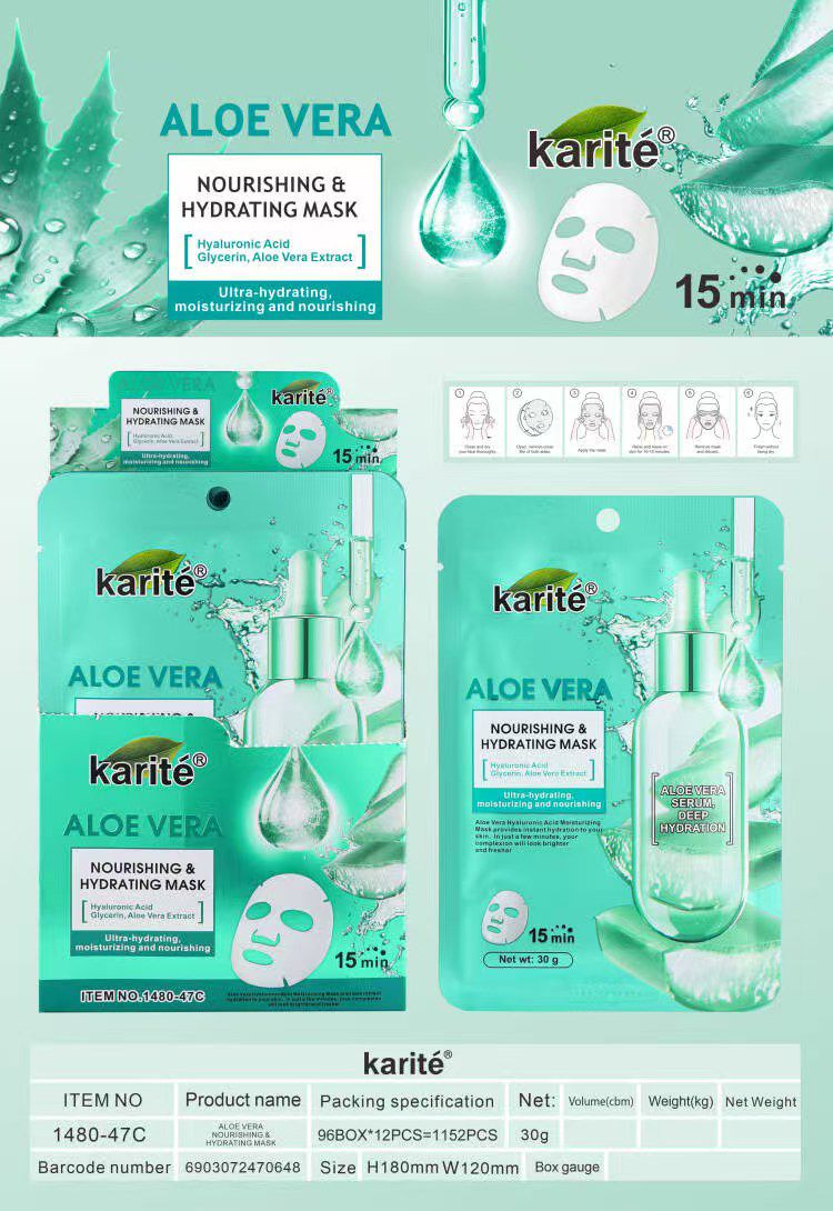 Mascarilla facial +serum para cara C/U