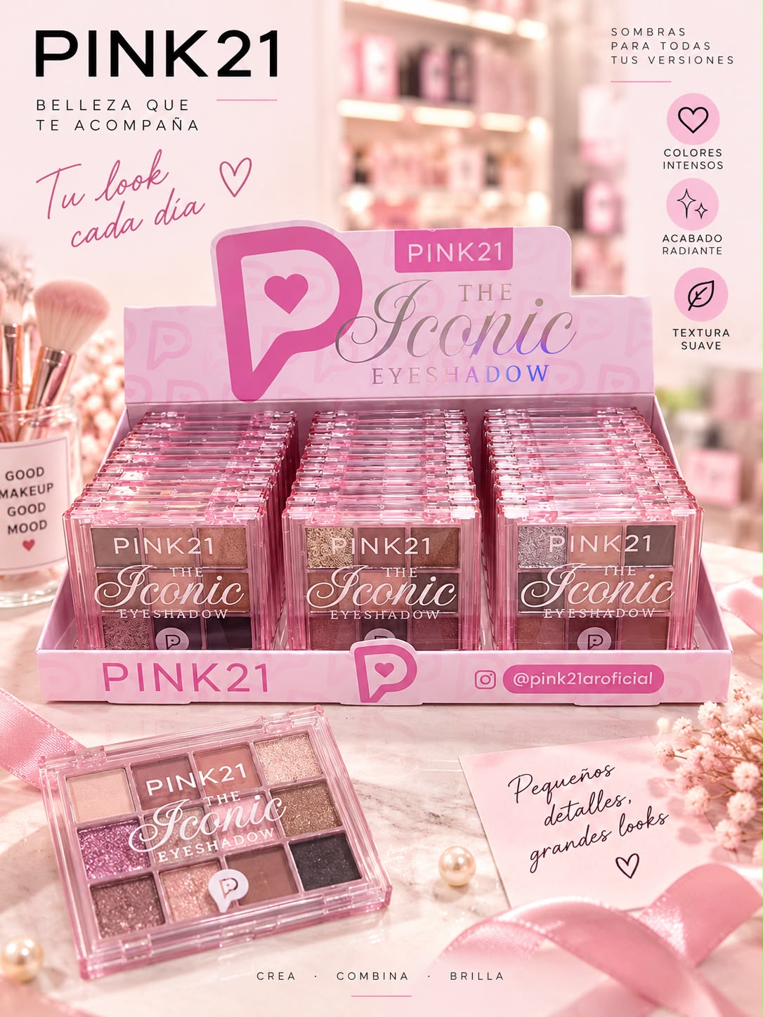 Pink 21 paleta de sombra the iconic