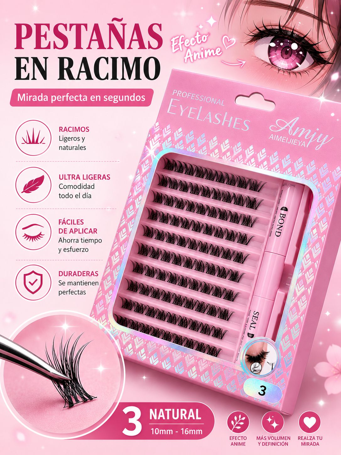 Pestañas punto por punto