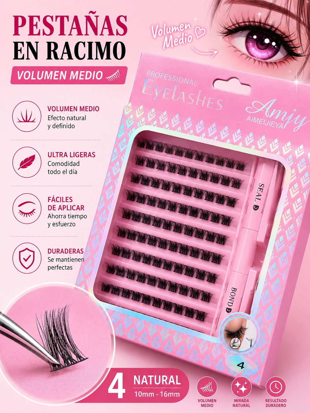 Pestañas punto por punto