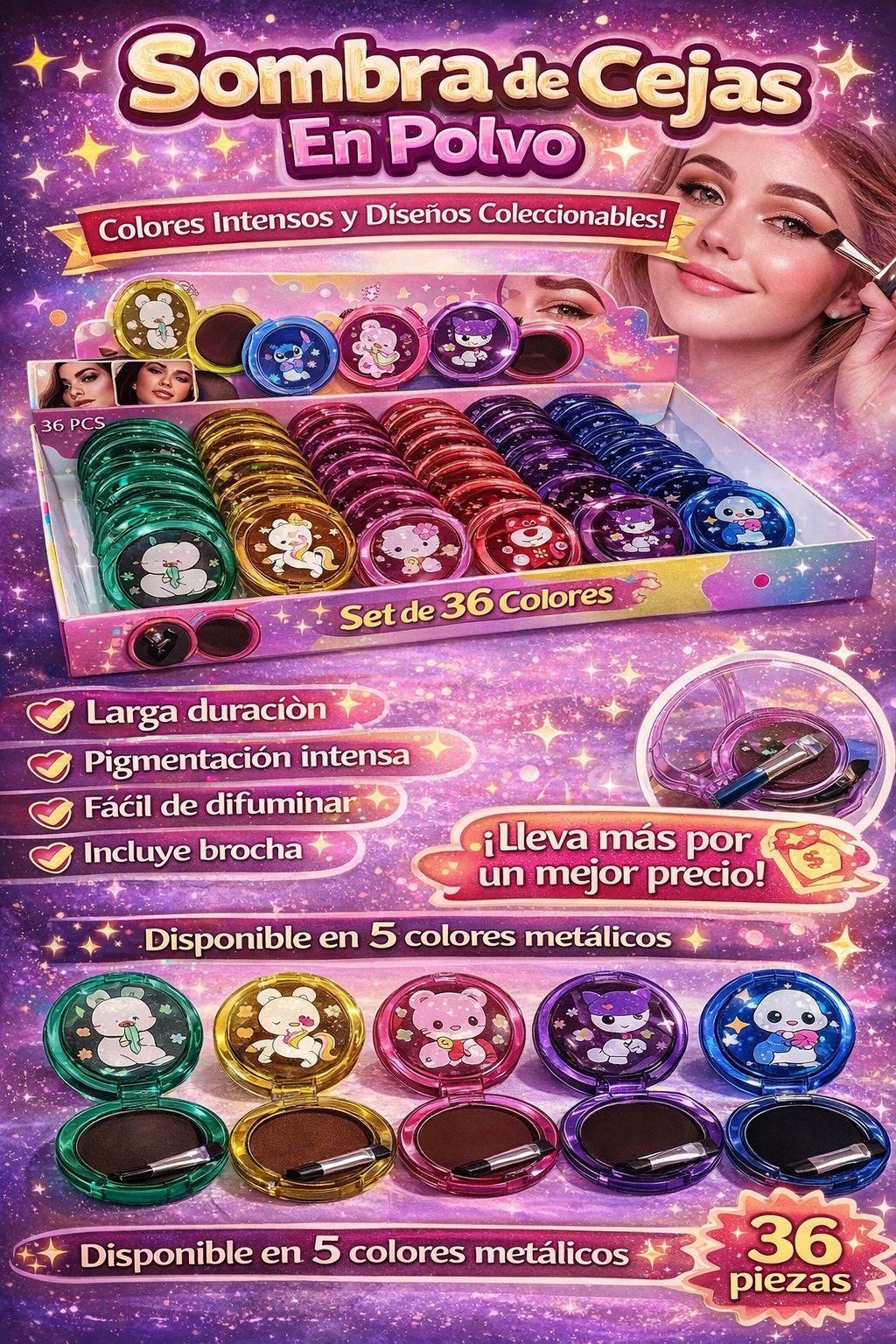 Sombra de cejas en polvo