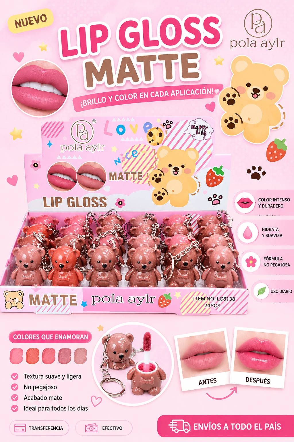 Labial matte oso