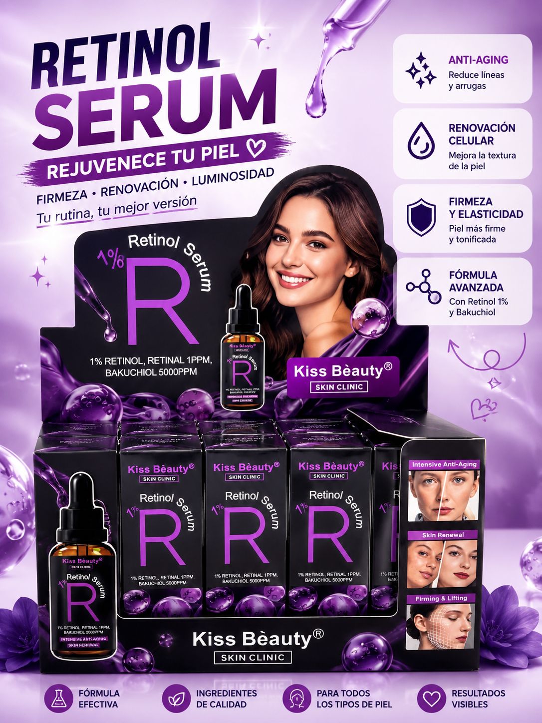 Kiss beauty sérum retinol