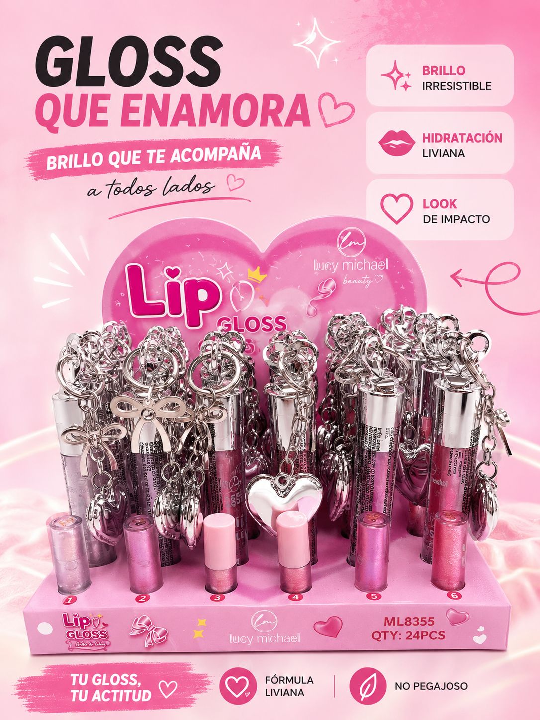 Lucy Michael lipgloss