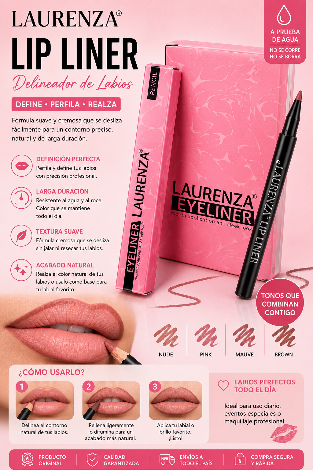 Laureza lapiz delineador de labios